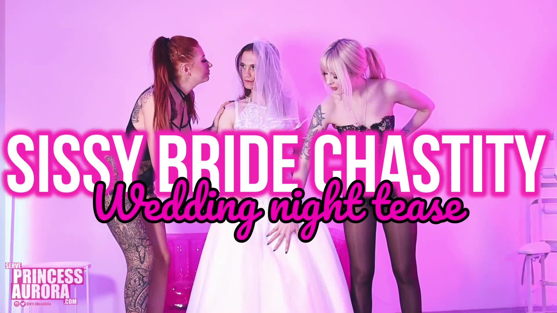 Serveprincessaurora - Sissy Bride Chastity - Wedding Night Tease -  iWantClips